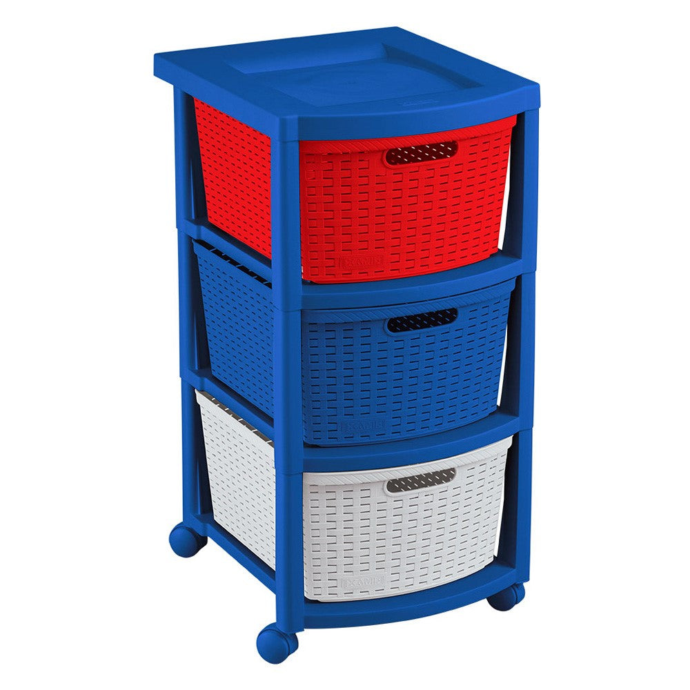 Cajonero de 3 Gavetas Rattan Rimax