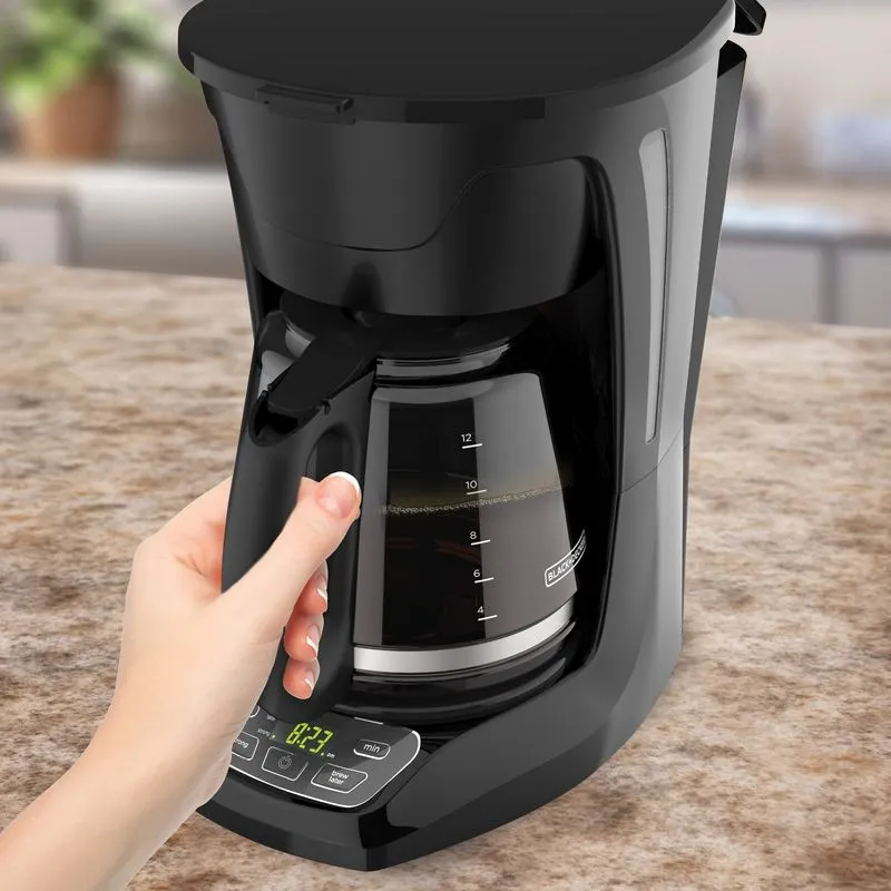 Cafetera Black+Decker Automática Filtro permanente de 12 Tazas