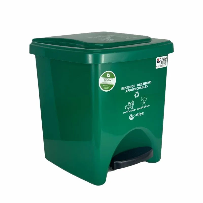 Papelera Cuadrada de 22 litros Colplast