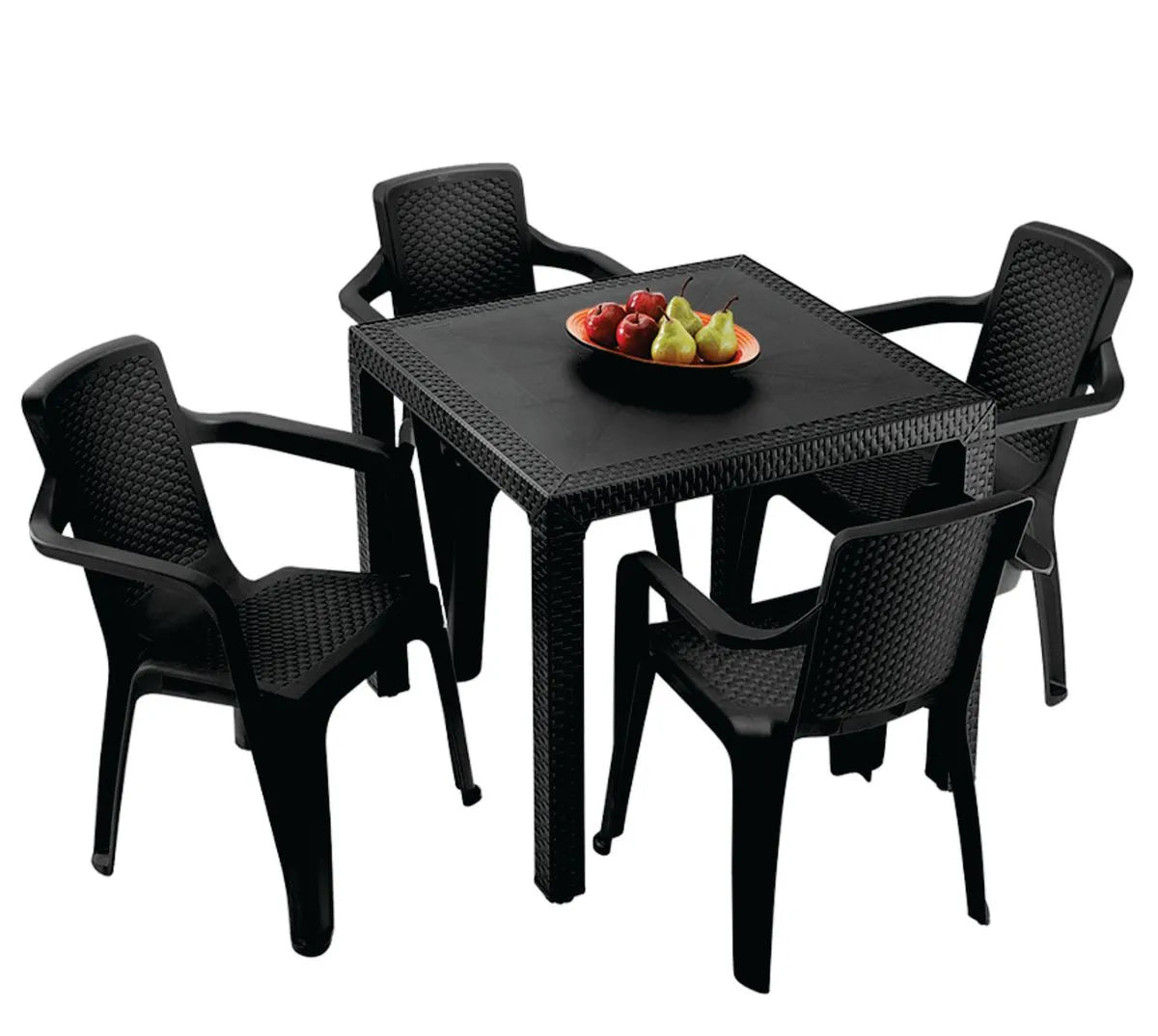 Combo Eterna Mesa + 4 Sillas con Brazo Rimax.