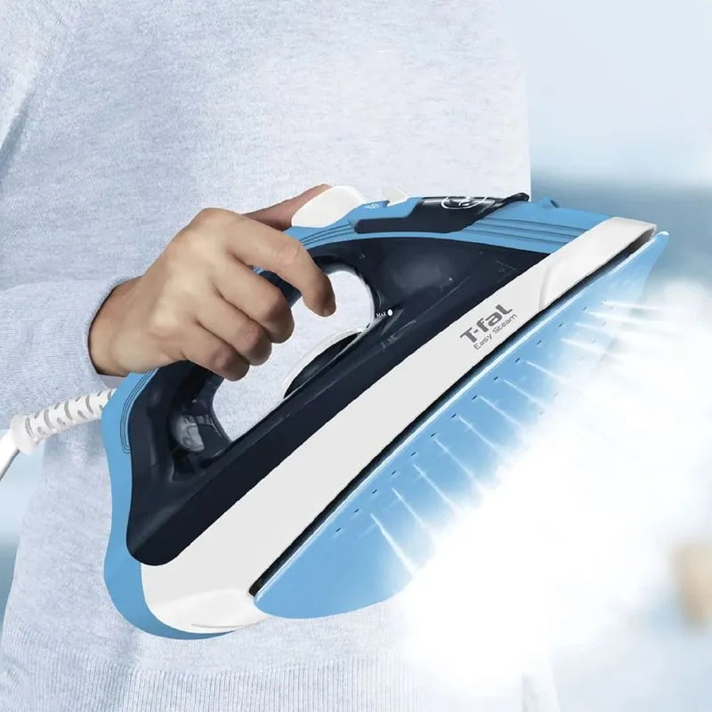 Plancha T-fal a Vapor Easy Antiadherente Azul Oscuro