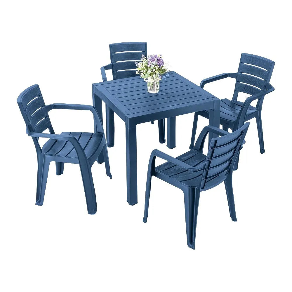 Combo Barú Mesa + 4 Sillas Con Brazos Rimax