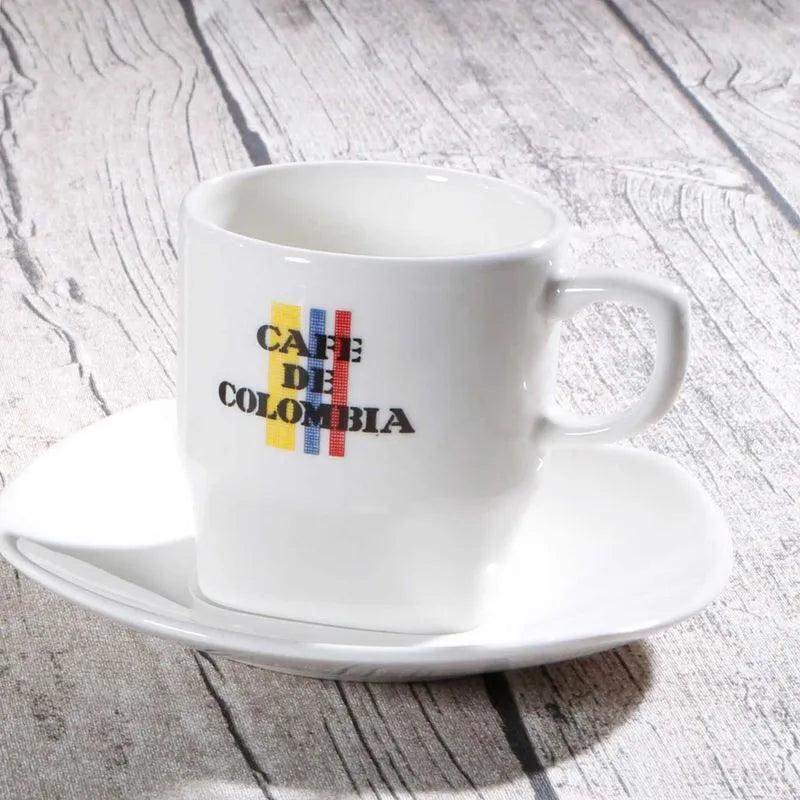 Set 4 Platos Y 4 Pocillos Té 240 Cc Corona Café De Colombia