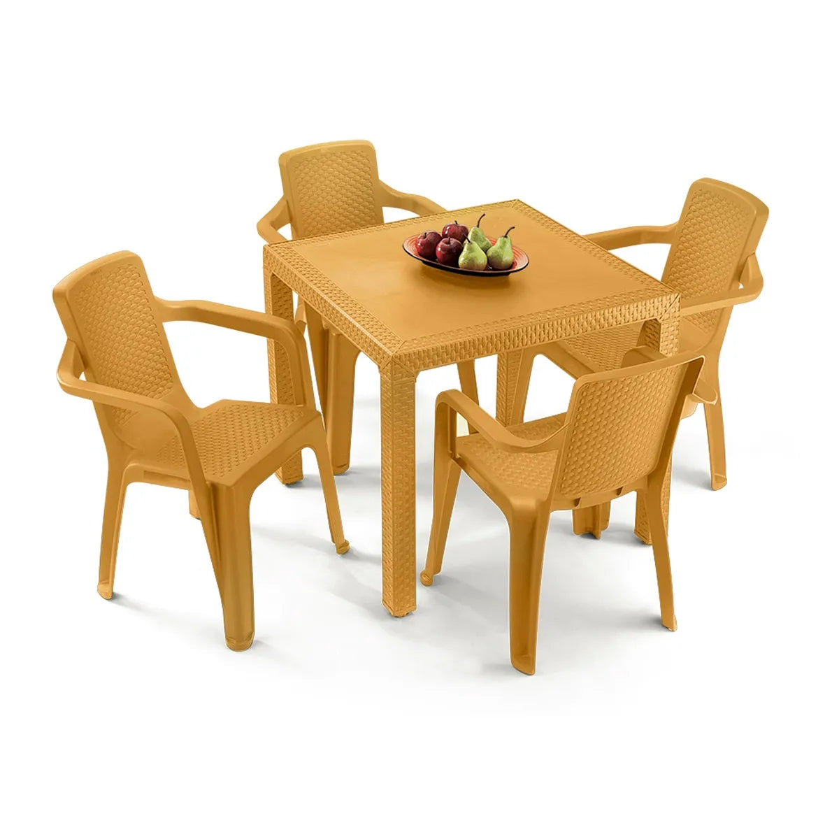 Combo Eterna Mesa + 4 Sillas con Brazo Rimax.