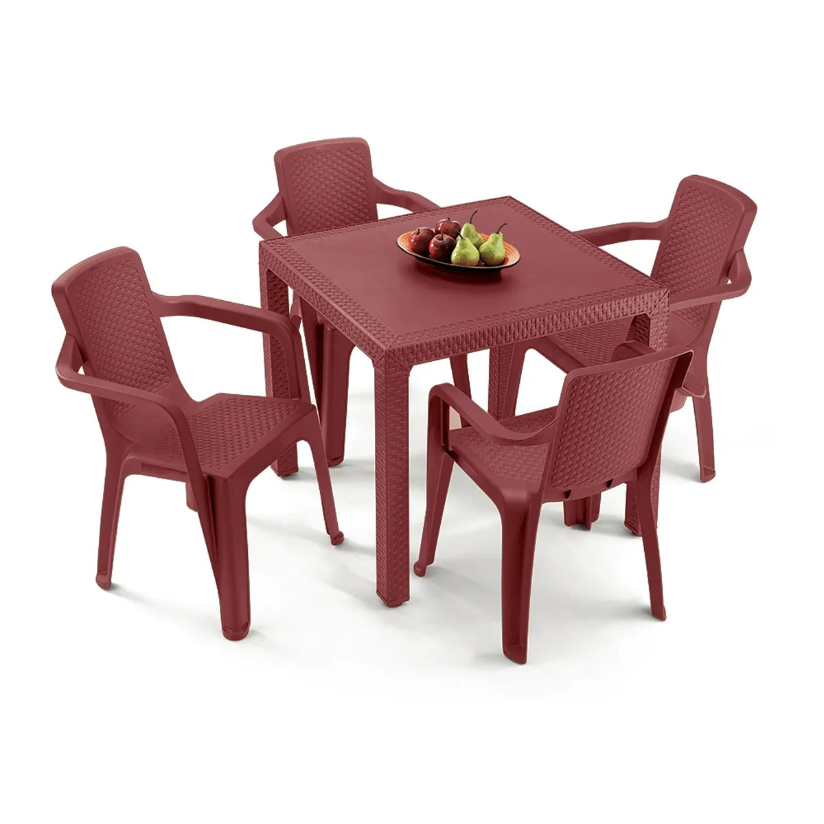 Combo Eterna Mesa + 4 Sillas con Brazo Rimax.