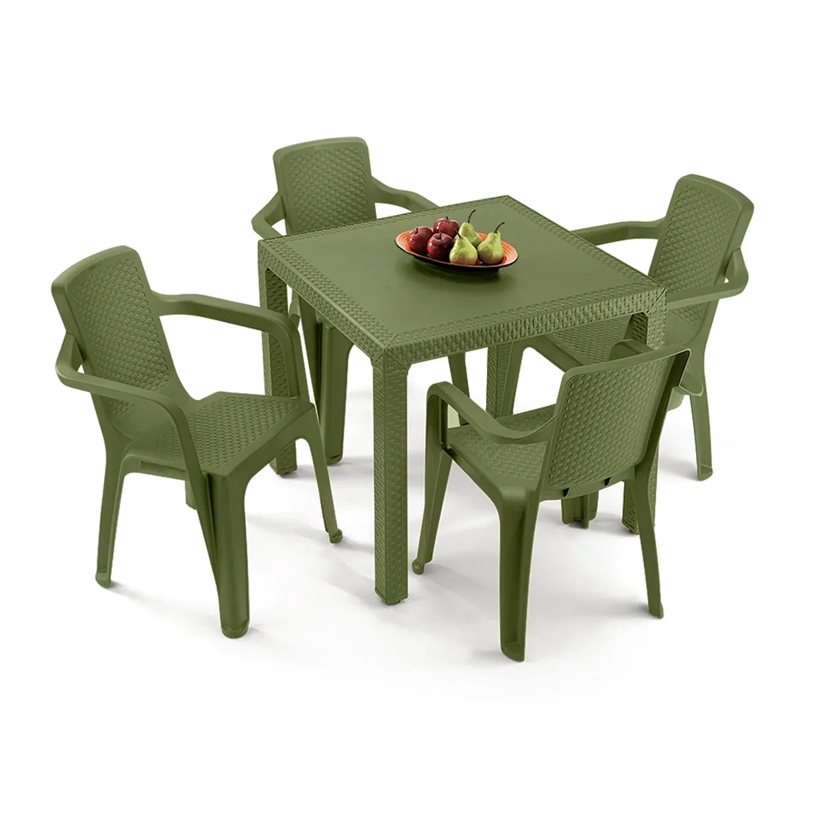 Combo Eterna Mesa + 4 Sillas con Brazo Rimax.