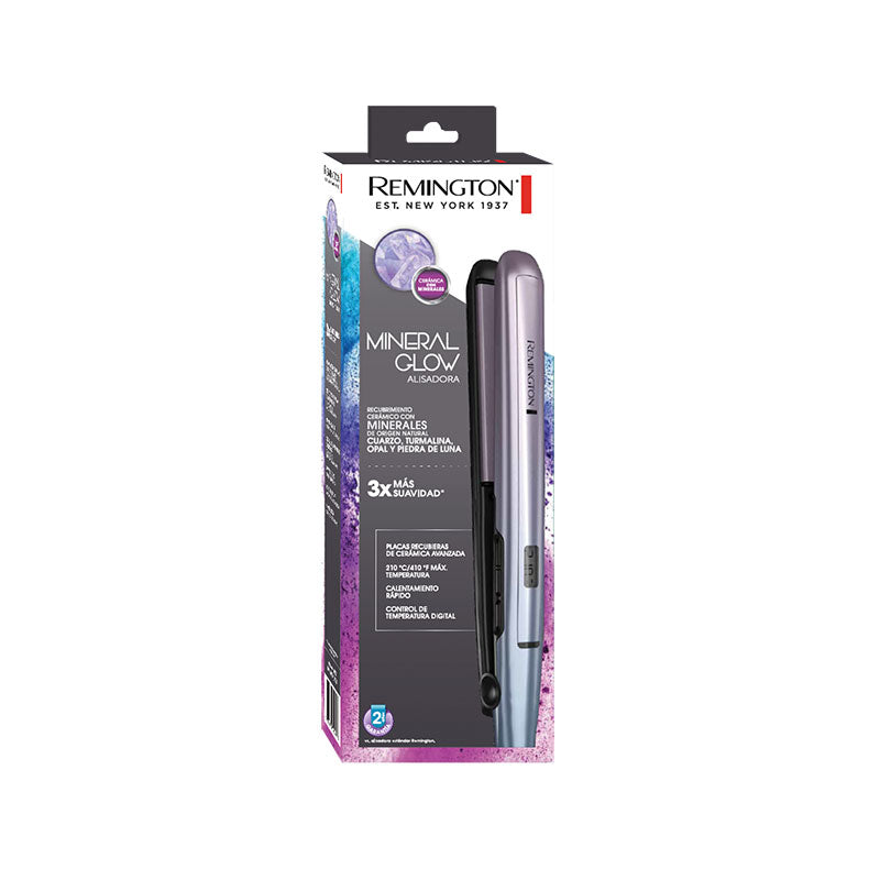 Plancha Alisadora de Cabello Remington Mineral Glow S5408