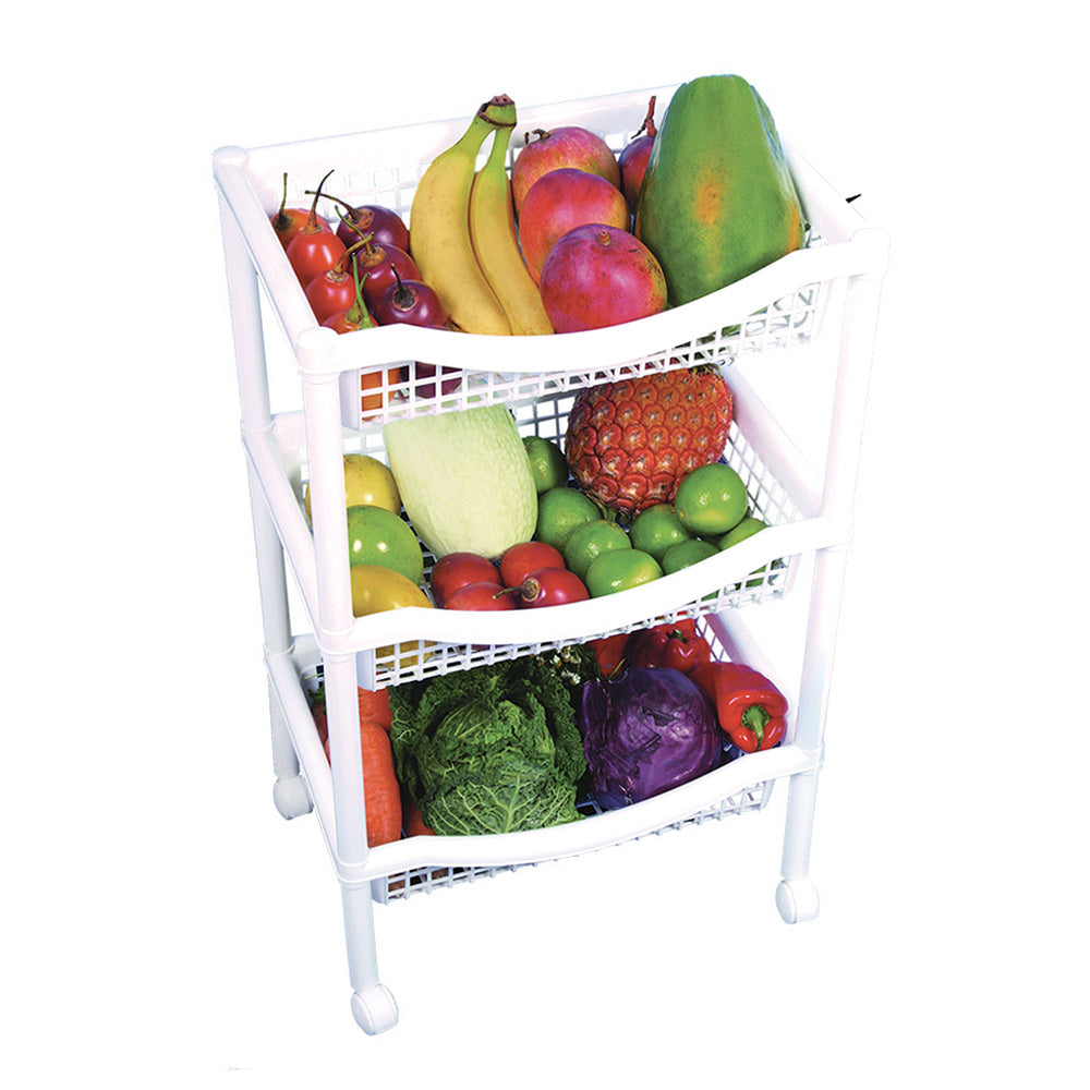 Canasta Móvil Rimax Rectangular de 3 Niveles