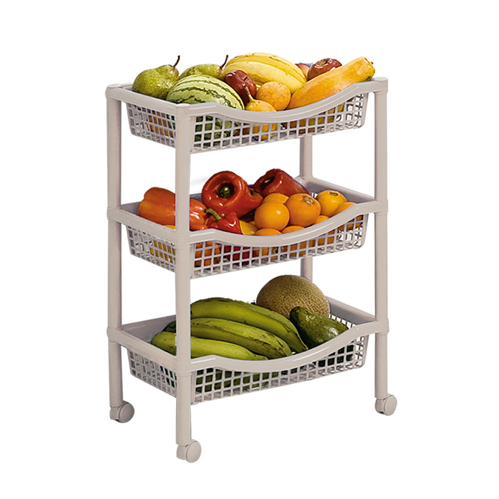 Canasta Móvil Rimax Rectangular de 3 Niveles