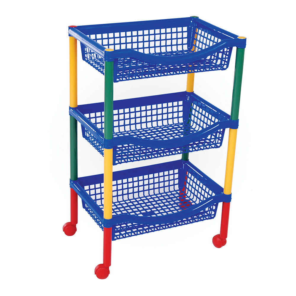 Canasta Móvil Rimax Rectangular de 3 Niveles