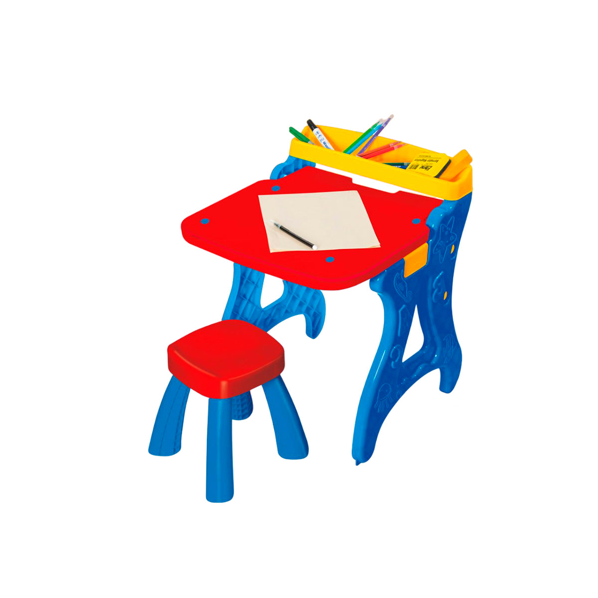 Escritorio Tablero 2 en 1 Pizarra con Silla Infantil Niño Armaty 10109105128