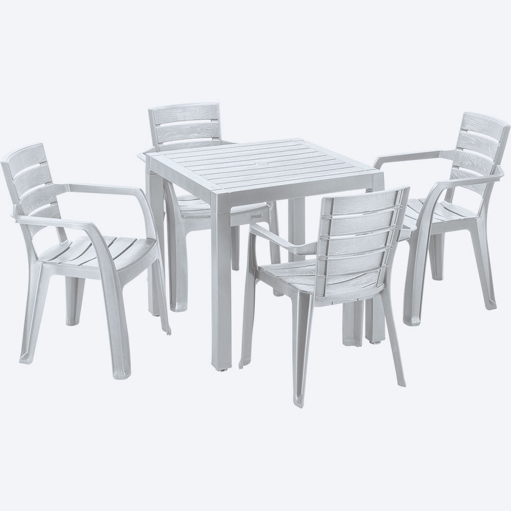Combo Barú Mesa + 4 Sillas Con Brazos Rimax