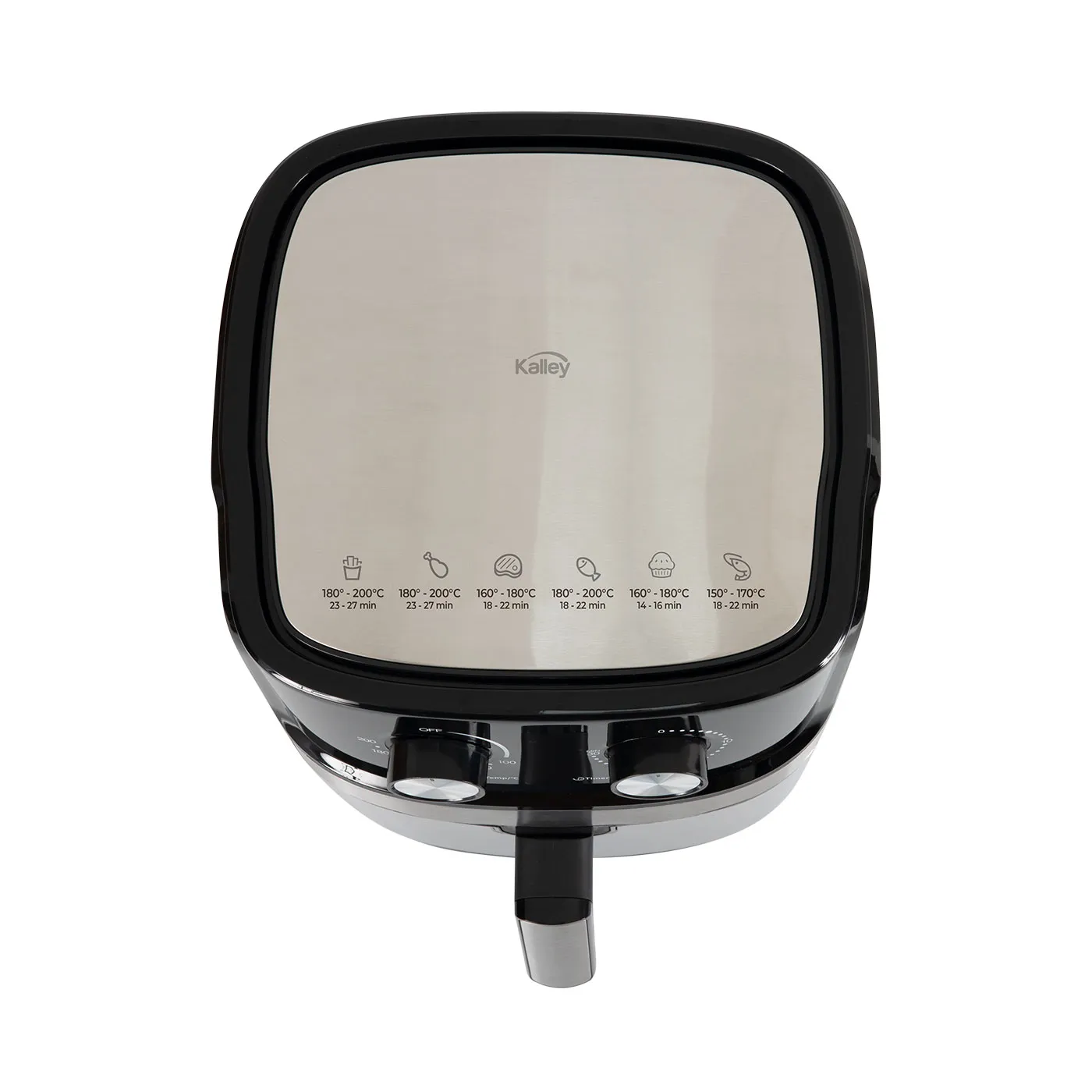 Freidora de Aire Kalley de 6.3 Litros Negro