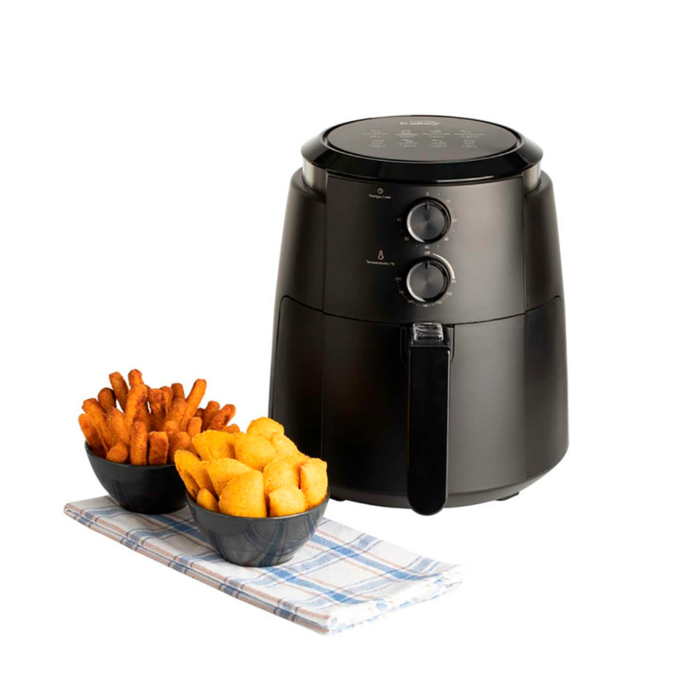 Freidora de Aire Kalley de 3.5 Litros Negro K-MAF35