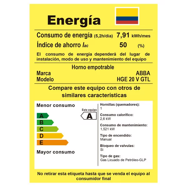 Horno de Empotrar en Acero Inoxidable y Vidrio Reflectivo GTLG Abba