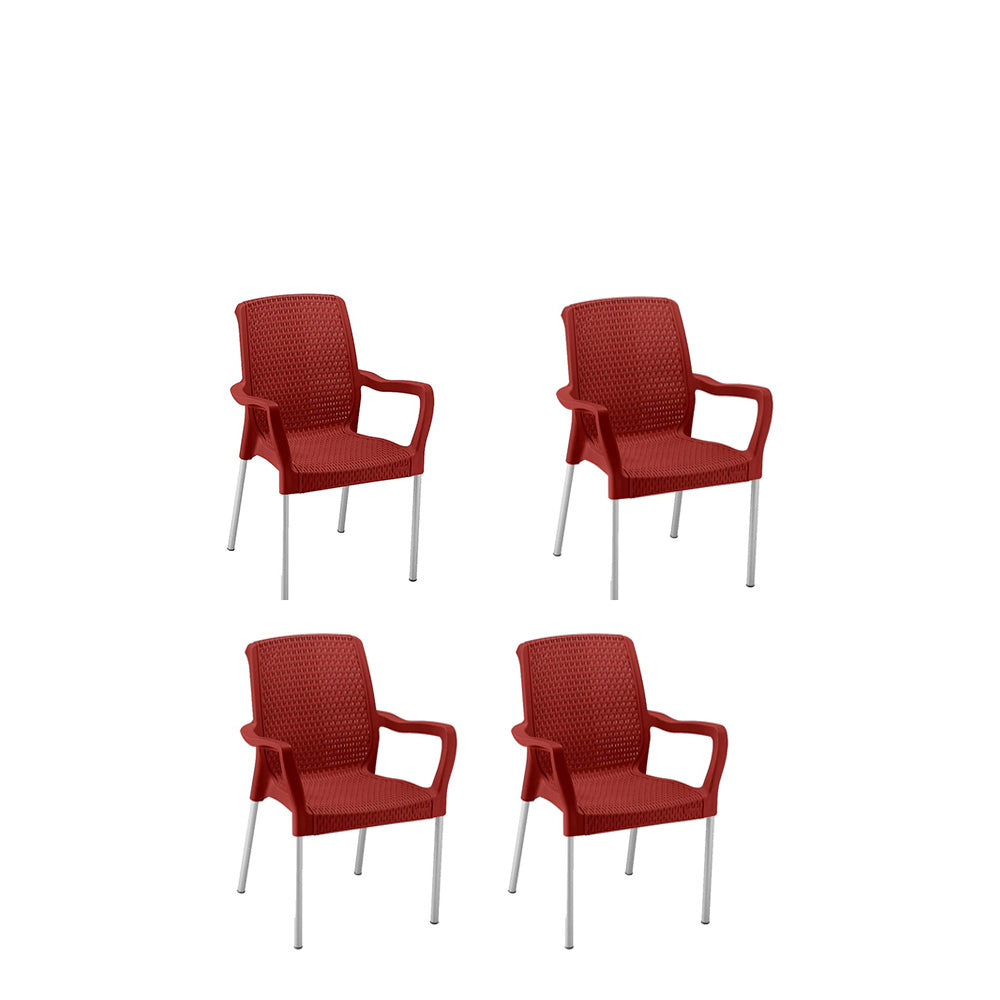 Juego Silla Shia con Brazos x4 Rimax