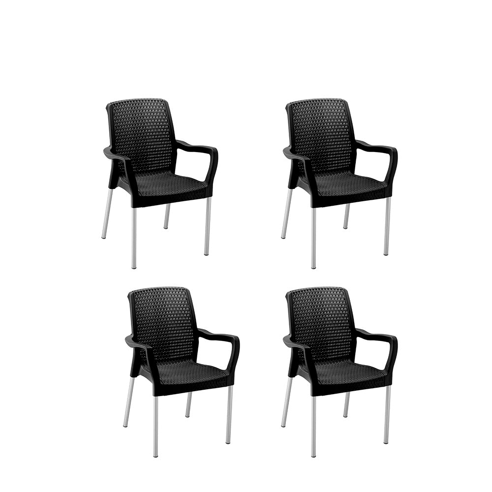 Juego Silla Shia con Brazos x4 Rimax