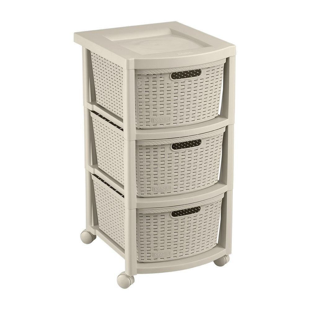 Cajonero de 3 Gavetas Rattan Rimax