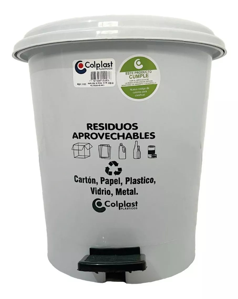 Papelera Pedal de 12 litros Colplast