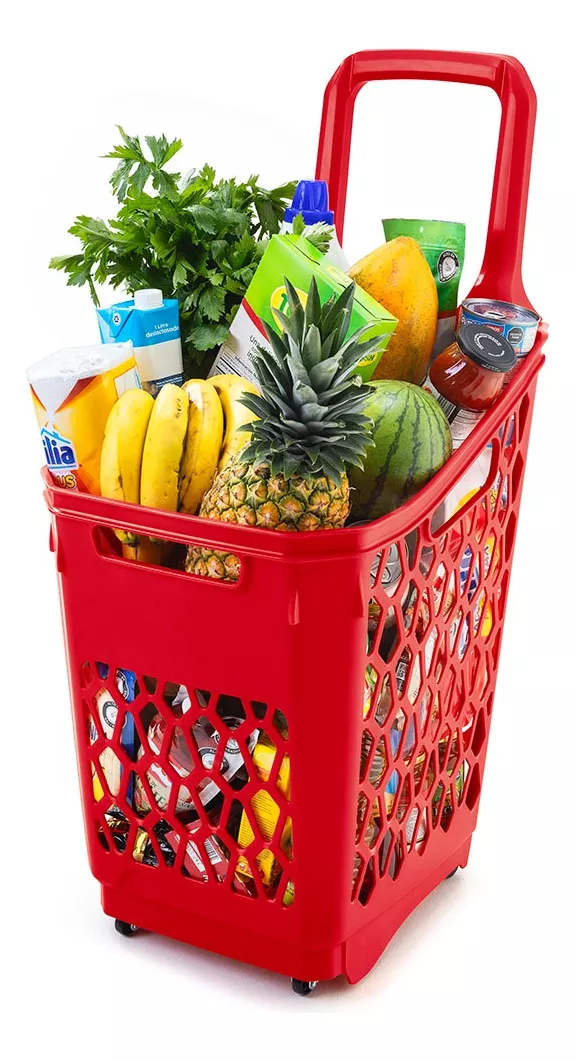 Cesta de Mercado 65 L Rojo Rimax