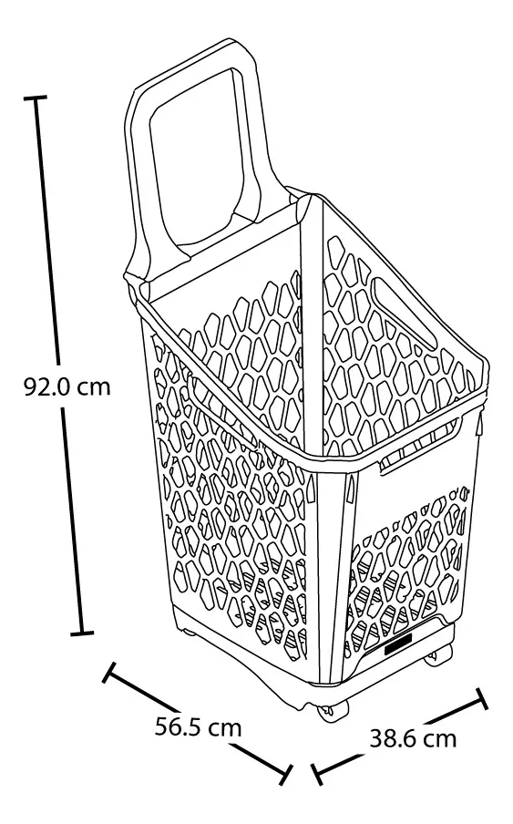 Cesta de Mercado 65 L Azul Rimax