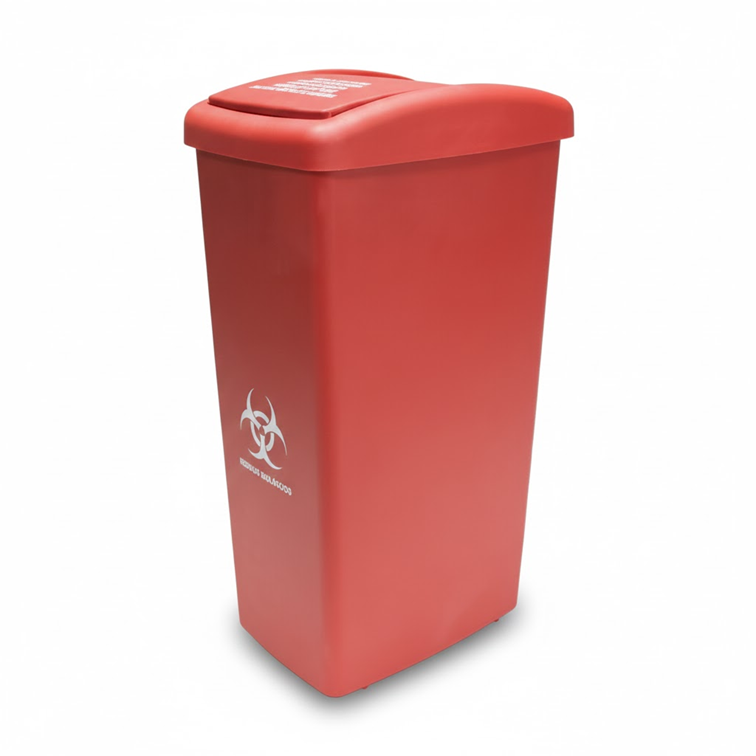 Papelera Vaiven de Tapa Plana de 55 Litros Colplast