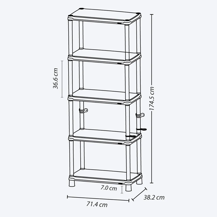 Estante Rimax multifuncional de 5 Niveles Solido 15"