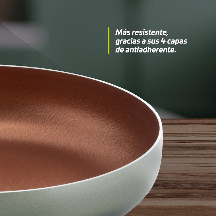 Sartén Universal Cuarzo + Tapa de Vidrio de 20 Cm L49061