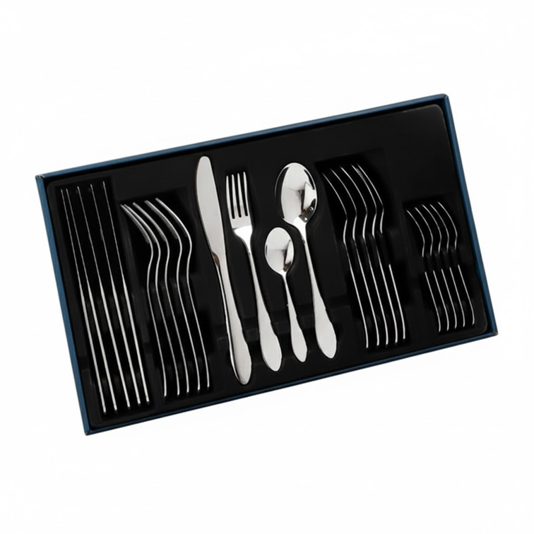 Set de Cubiertos Premium Dkasa de 24 Piezas en Acero Inoxidable A164-24