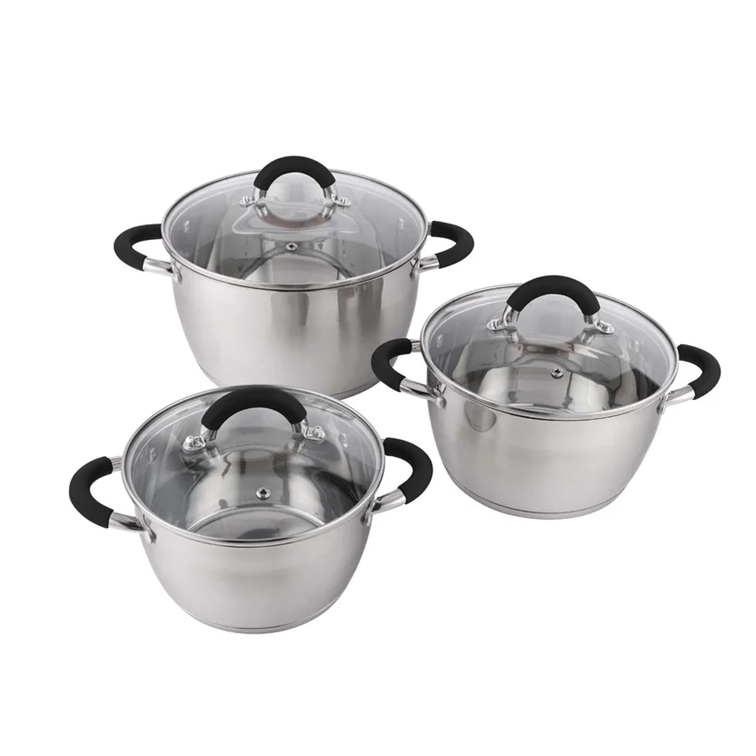 Bateria Home Elements de 6 Piezas En acero Inoxidable HESO-5028SS