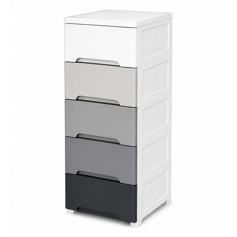 Cajonero Portofino Armaty de 5 Gavetas Colores Grises