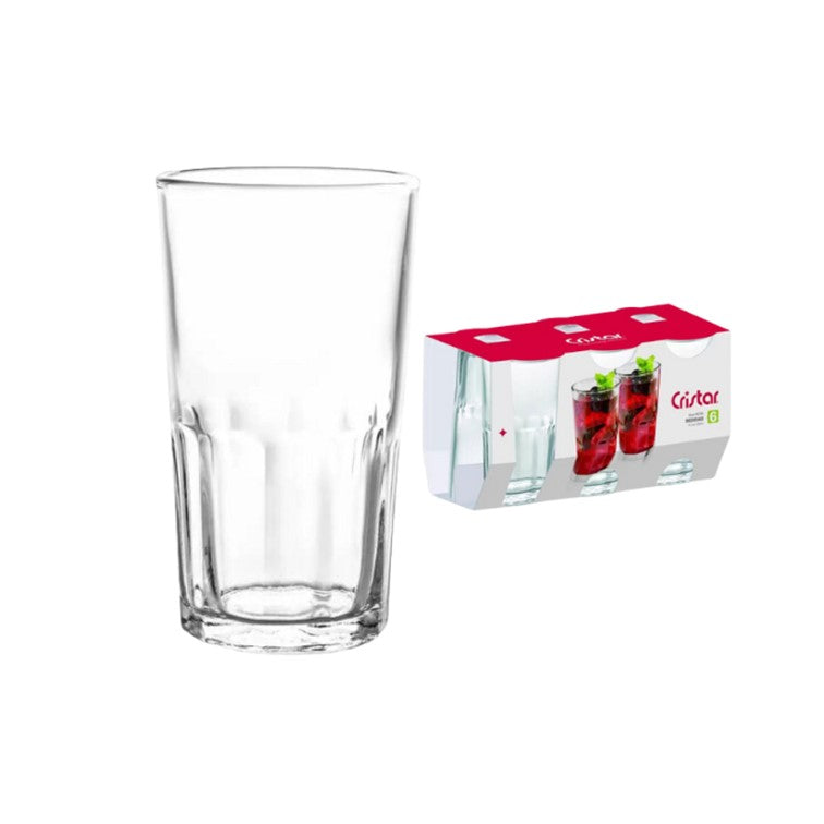 Set X6 Unidades de Vasos Nova Bebidas Cristar 0259CL6