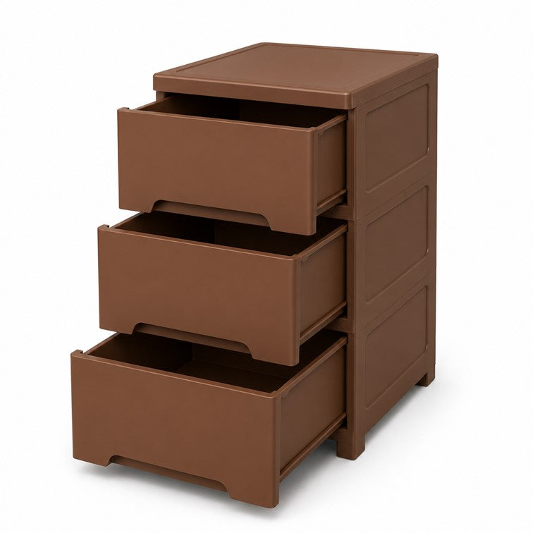 Cajonero Portofino Armaty de 3 Gavetas Color Wengue