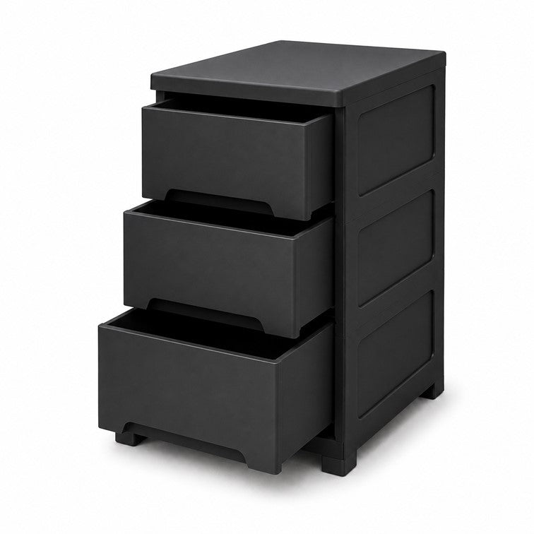 Cajonero Portofino Armaty de 3 Gavetas Color Negro
