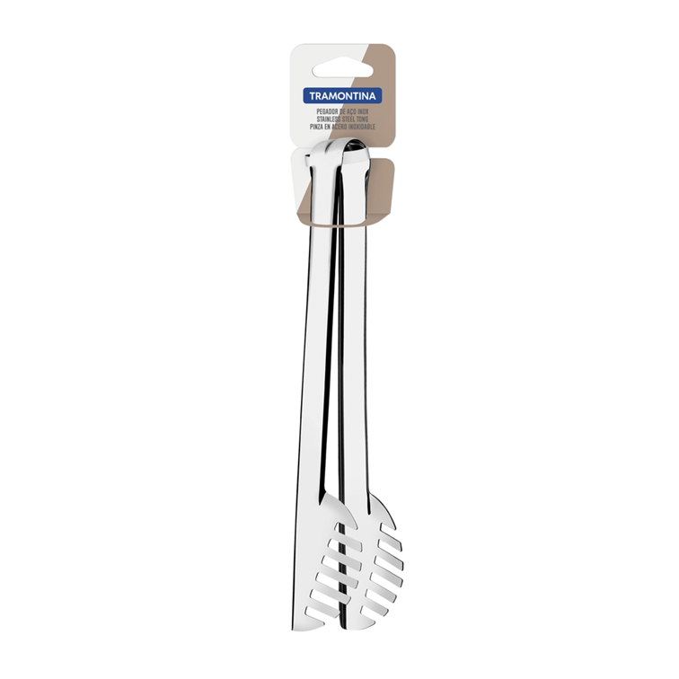 Pinza Tramontina para pasta mango largo Utility en acero inoxidable 63800/805