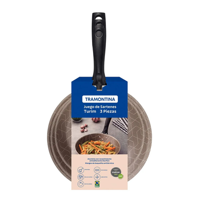 Juego de Sartenes Tramontina Turim Starflon 3 Piezas 27899/417