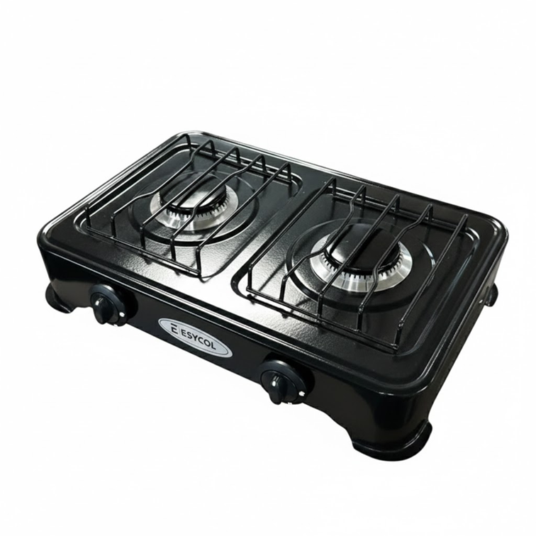 Estufa de Sobremesa Esmaltada Esycol 2 Puestos Gas Natural E-108