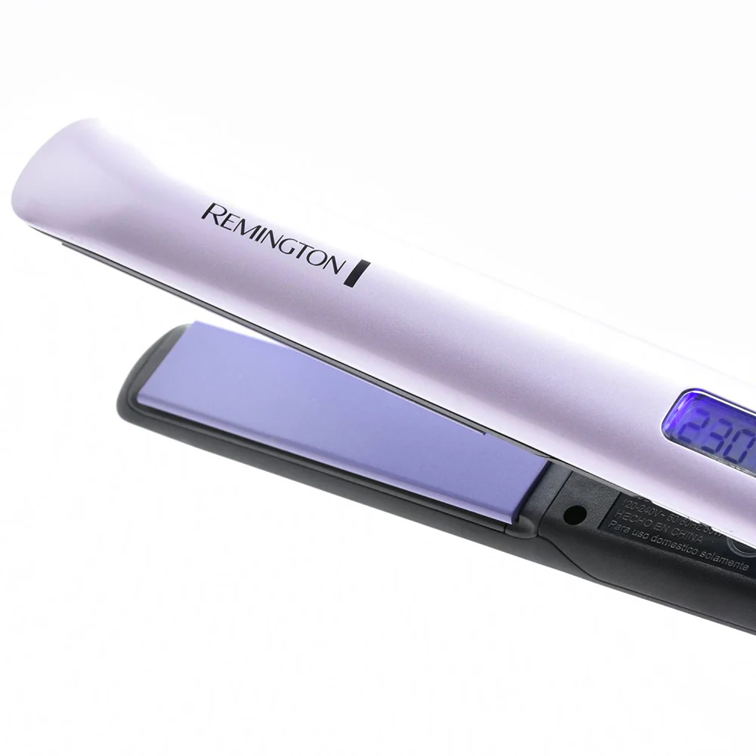 Plancha Alisadora de Cabello Remington Alisadora Frizz Morada S8500