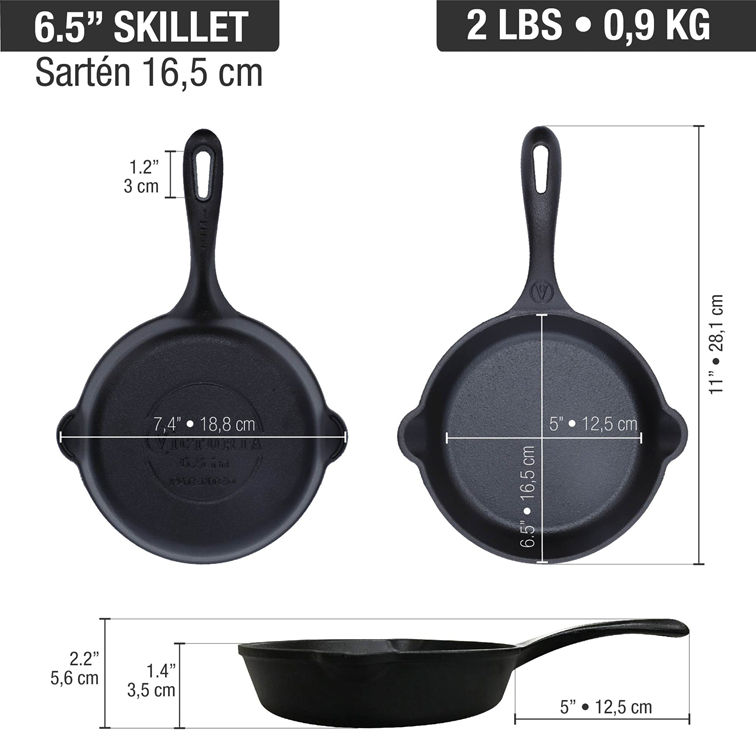 Sarten de Hierro Fundido Victoria 16.5 Cm 36652