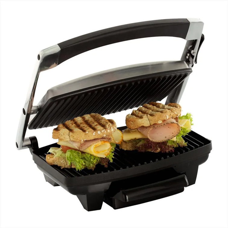 Asador Panini Grill Kalley De 2 Puestos K-SG100