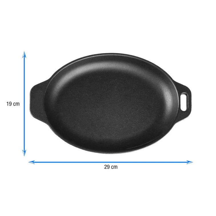 Bandeja Ovalada de Hierro Fundido Victoria de 29 X 19 Cm 30278