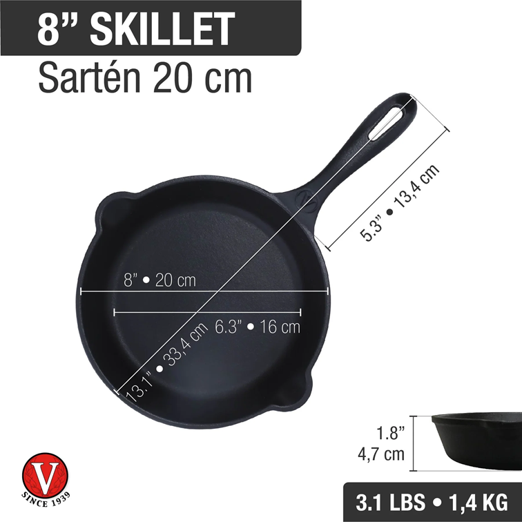 Sarten de Hierro Fundido Victoria 20 Cm 31923