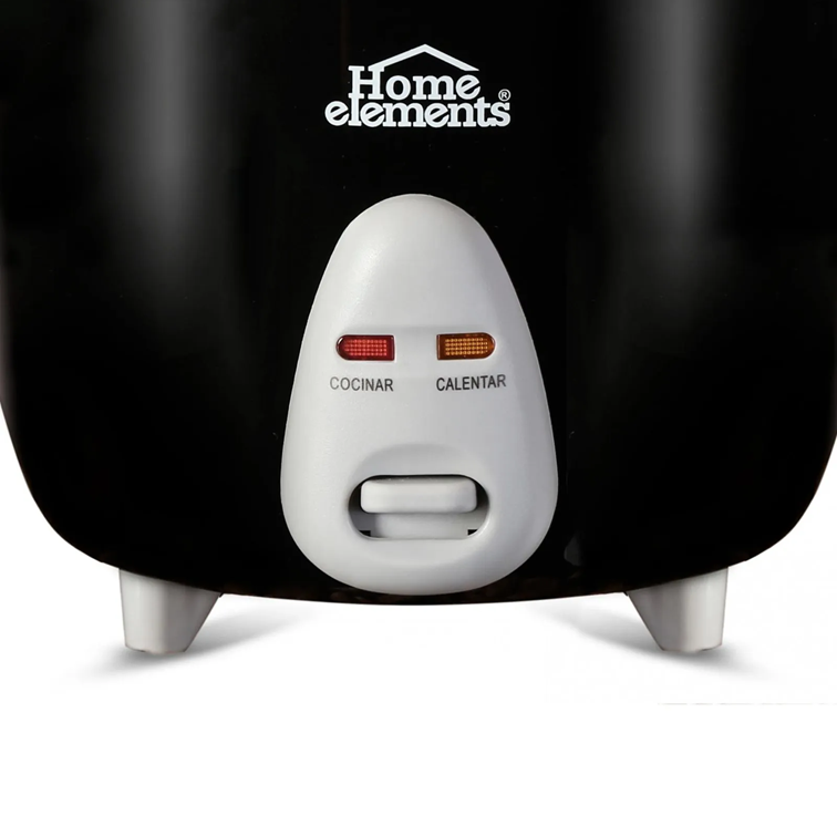 Olla Arrocera Home Elements de 1,0 Libra Negra HEAR-10N