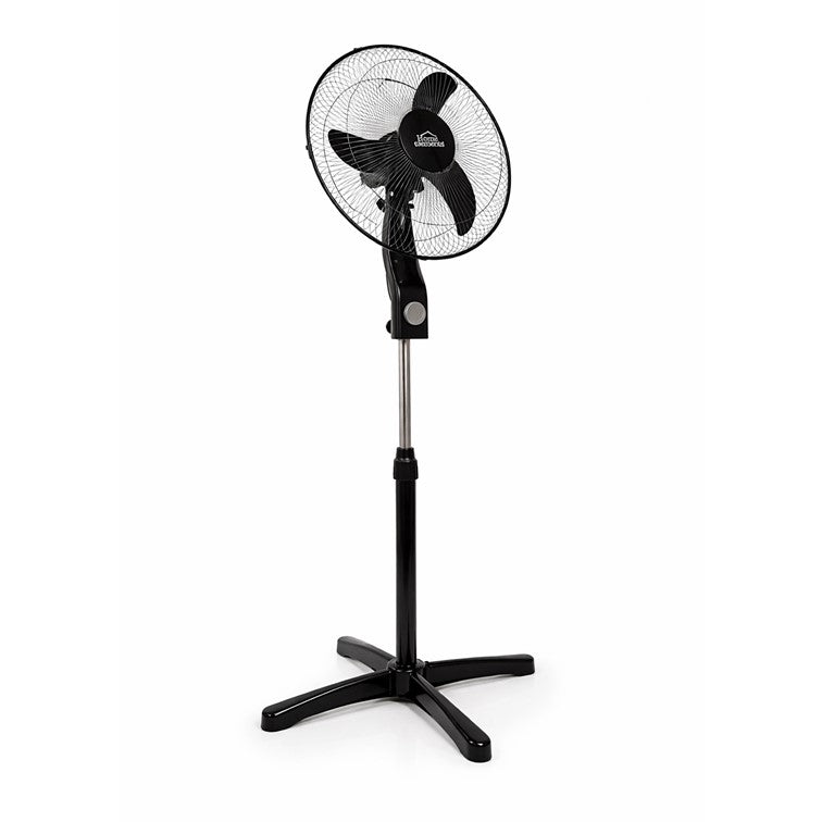 Ventilador Home Elements de Pedestal de 16 Pulgadas Color Negro HEVB16N