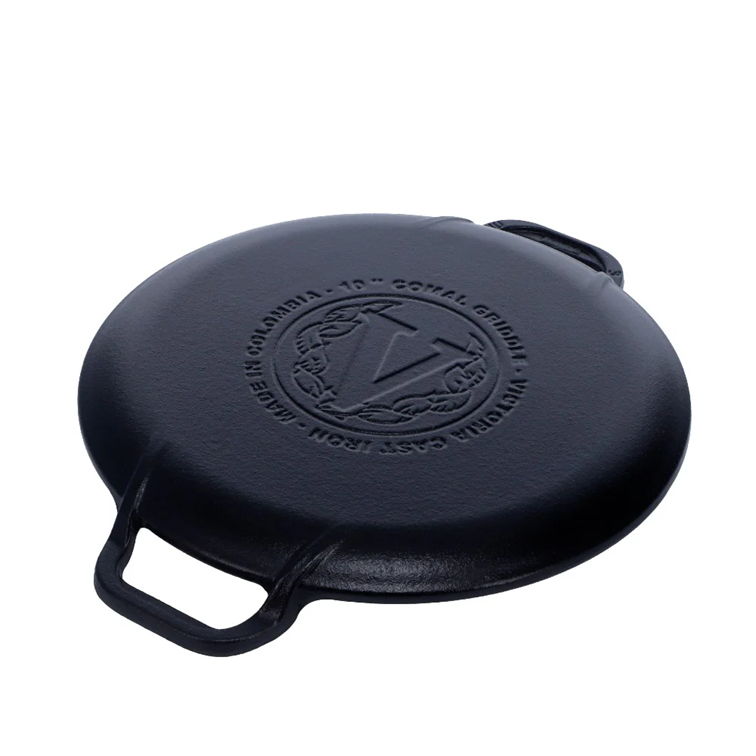 Plancha Para Pizza de Hierro Fundido Victoria de Doble Asa 25 Cm 38328