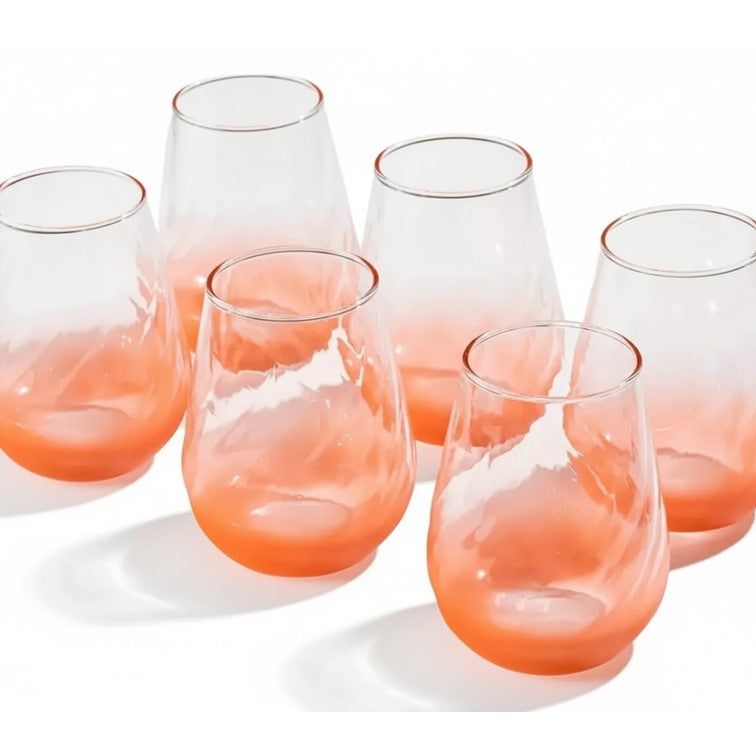 Set X6 Unidades de Vasos Fuego Guapa Cristar 0770CF6GUAPA24