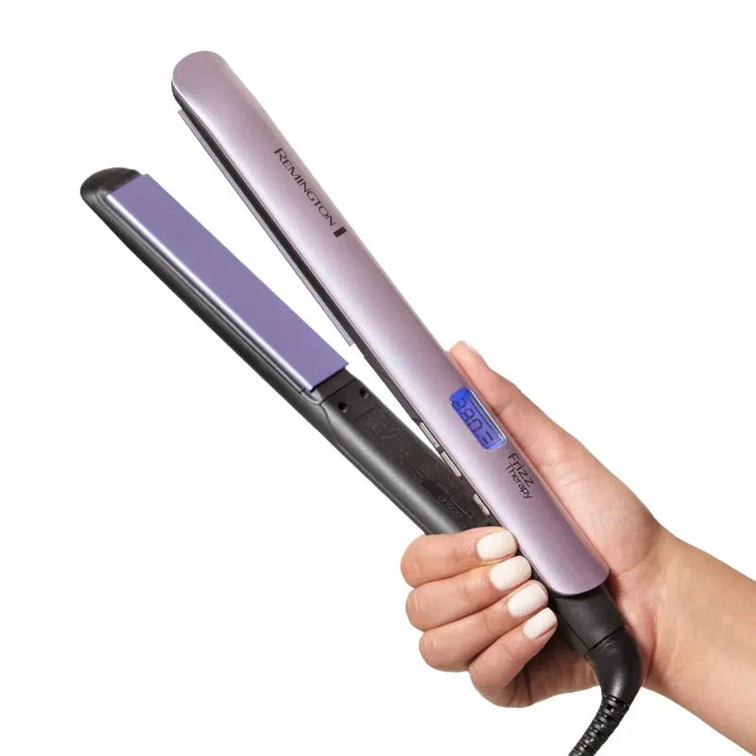 Plancha Alisadora de Cabello Remington Alisadora Frizz Morada S8500
