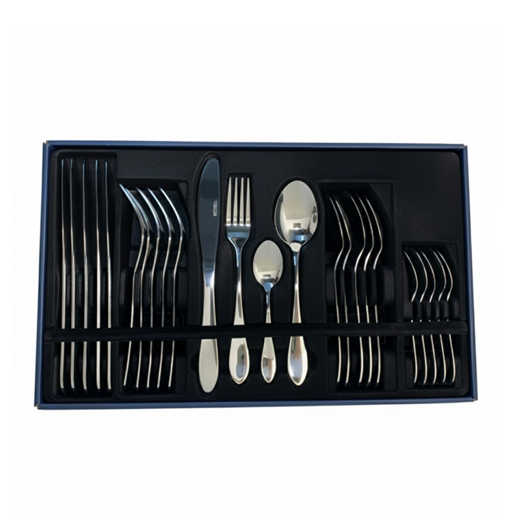 Set de Cubiertos Premium Dkasa de 24 Piezas en Acero Inoxidable A164-24