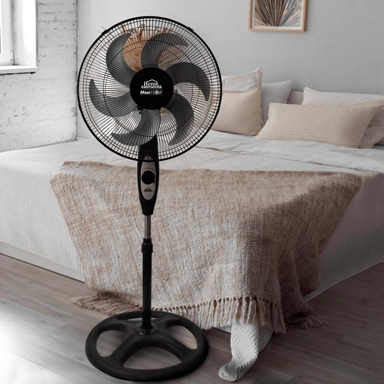 Ventilador Home Elements MaxiFlow de Pedestal de 18 Pulgadas