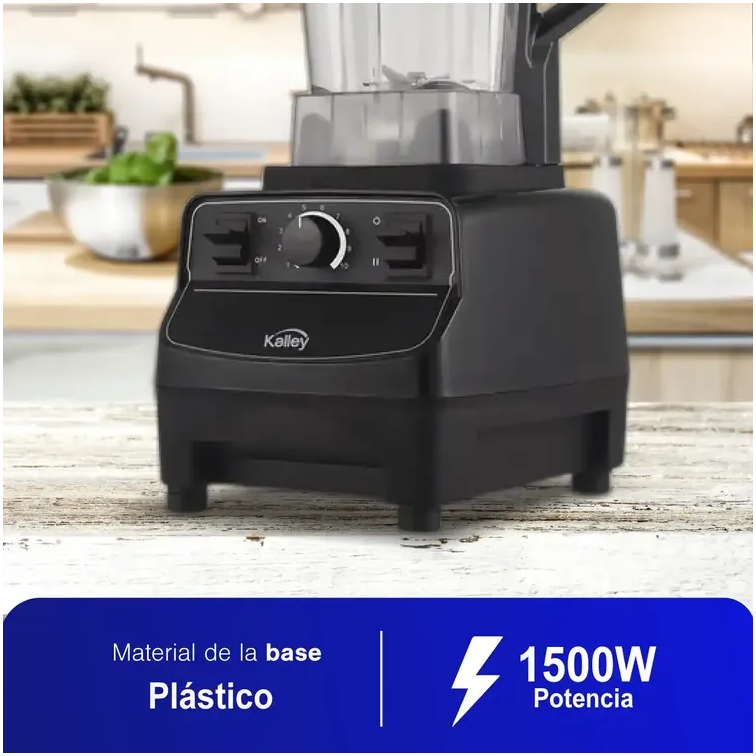 Licuadora Kalley Max Blend Negro de 1500W K-LAP
